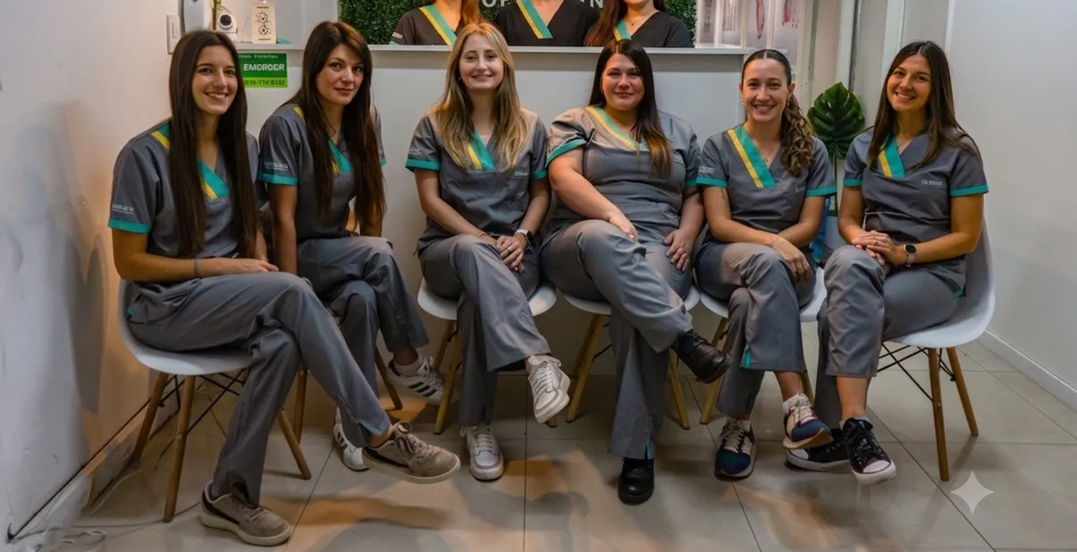 Equipo de Consultorios del Sol en la sala de espera